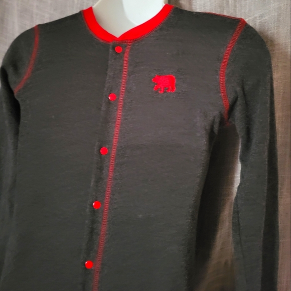 🌼3 for 30🌼Bear Naked Kids Fleece Onesie Pajamas L 12 Unisex FamJams - Picture 3 of 7